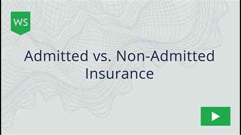 These carriers are not required to file rates and are not supported by your states Insurance Guarantee Fund. . A non admitted insurer quizlet